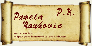 Pamela Mauković vizit kartica